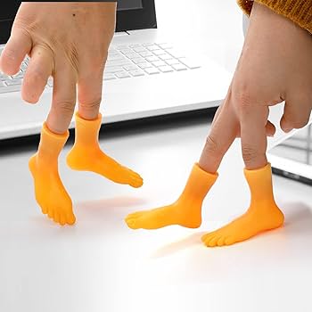 Amazon | TOPZEA 40個パック 指足人形 ゴム製の指人形 ミニ